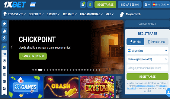 Sitio web oficial de 1xBet